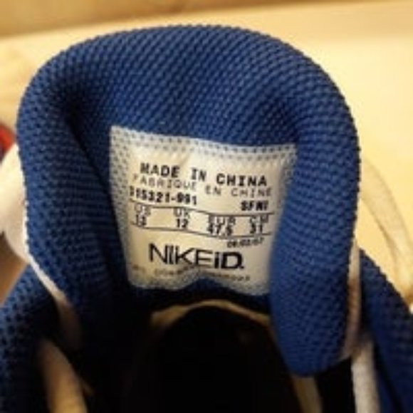 NEW Nike ID GP to FLY Sports Cleats Classic Red White & Blue w Logo spike KEY 13 - Picture 7 of 8